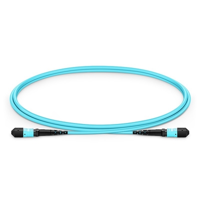Art OFNP-Faseroptikstammkabel OM3 des Aqua-1m MPO MPO in mehreren Betriebsarten