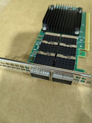 Mellanox QSFP56 Netzwerkadapterkarte 100GbE Dual-Port MCX623106AC-CDAT Glasfaserausrüstung