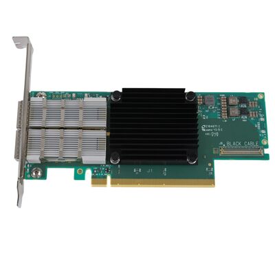 NVIDIA Connect-6 VPI-Serie MCX654106A-HCAT Ethernet-Netzwerk-Schnittstellenkarte PCIe 3.0x16 Dual Port 200Gb/s QSFP56 Server
