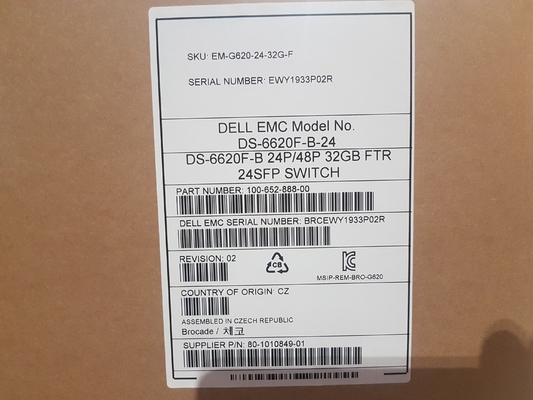 24 aktiver Hafen-Brokat SAN-Schalter BR-G620-24-32 G-R With 24pcs 32GB SFP