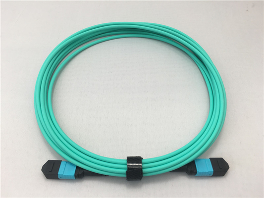 Art OFNP-Faseroptikstammkabel OM3 des Aqua-1m MPO MPO in mehreren Betriebsarten