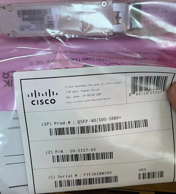 Optisches Transceiver Ciscos QSFP-40 QSFP28 10-3317-01 40GBASE und 100G SR BiDi