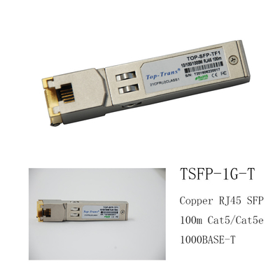 Optischer Transceiver des arista-SFP-1 G-T Compatible Copper RJ45 SFP 100m Cat5 Cat5e