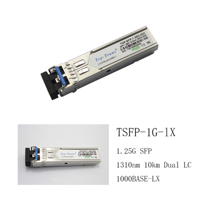Kompatibler Singlemode SFP Transceiver 1310nm 10km SMF Doppel-LC des arista-SFP-1G-LX