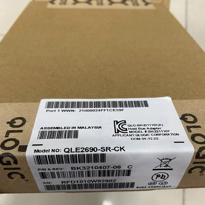 Adapter Qlogic QLE2690 16Gb einzelnes Port-FC HBA SR PCIe Gen3 X8 LC Optik in mehreren Betriebsarten