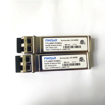 Datacom-in mehreren Betriebsarten optisches Modul Finisar 10G SFP+ FTLX8571D3BCL 850nm für 10GBASE-SR/SW 10G Ethernet