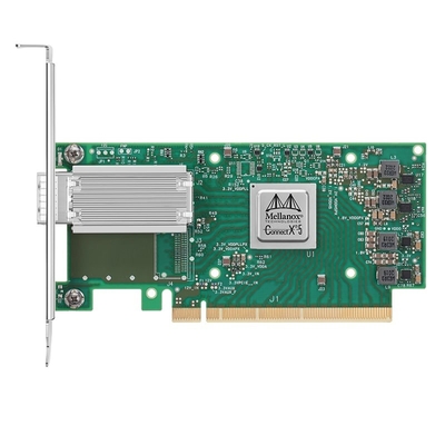Ethernet-Karte NVIDIA Mellanoxs MCX515A-CCAT 100GbE QSFP28 Hafen-PCIe3.0 X16 ConnectX-5