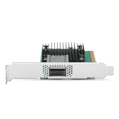 Ethernet-Karte NVIDIA Mellanoxs MCX515A-CCAT 100GbE QSFP28 Hafen-PCIe3.0 X16 ConnectX-5