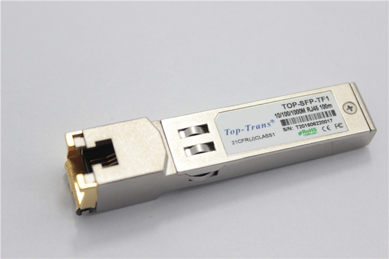 Kupferner Transceiver Mellanox MC3208411-T RJ45 SFP 1GbE 1000BASE-T