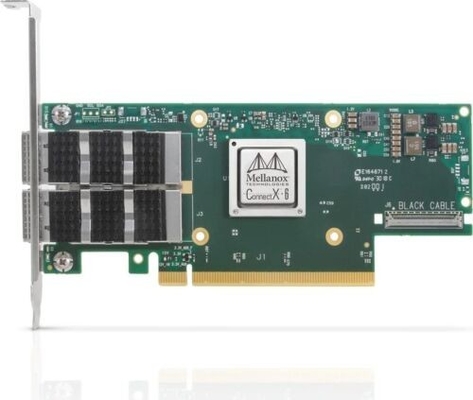 Adapter Mellanox MCX653106A-ECAT HPE P24249-001 InfiniBand HDR 100GbE QSFP56 PCIe NIC
