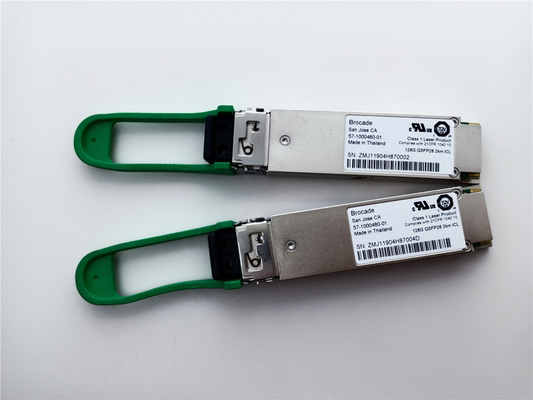 Brokade 57-1000480-01 XBR-000285 128G QSFP28 2km 1310nm SMF Transceiver Modul mit LC-Anschluss