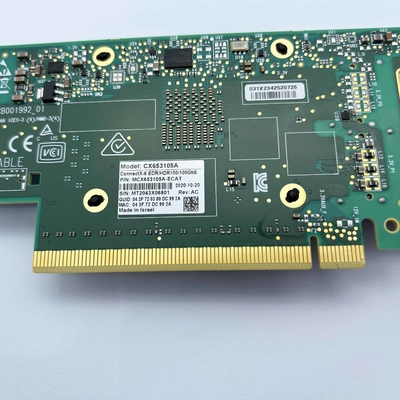 Mellanox ConnectX-6 VPI MCX653105A-ECAT Serveradapter 100GbE Infiniband EDR HDR100 Einzel QSFP56 PCIe 4.0 X 16 Netzwerkkarten