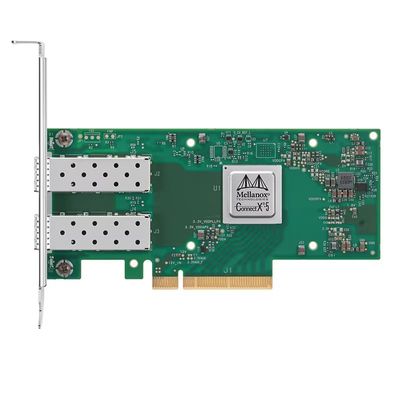 Mellanox Connectx-5 3.0x8 25Gbit Dual SFP28 PCIe Netzwerkadapter Erweiterungskarte unterstützt InfiniBand für KI-Rechenzentrum