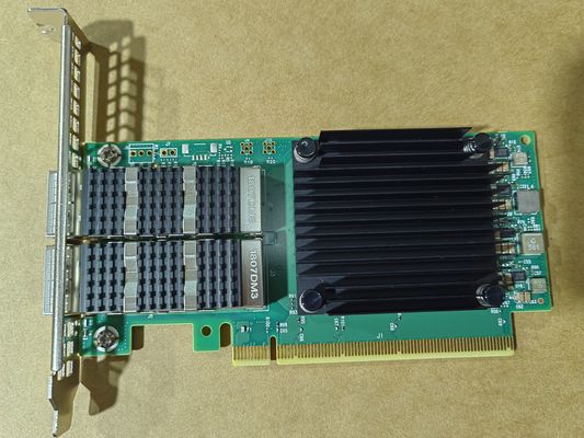 Mellanox QSFP56 Netzwerkadapterkarte 100GbE Dual-Port MCX623106AC-CDAT Glasfaserausrüstung