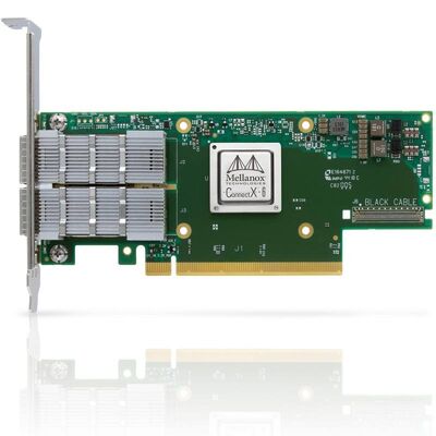 Mellanox MCX653106A-HDAT 40G Dual-Port QSFP56 Faseroptik-Adapterkarte für 40G Ethernet mit 1-Jahresgarantie