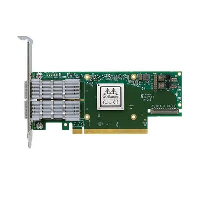 Mellanox MCX654106A-ECAT Connect-6 Dual-Port QSFP56 100GbE Drahtgebundene Netzwerkkarte für das Rechenzentrum Internal Server PCIe Stock