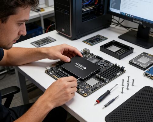 Samsung MZQLB7T6HALA-00W07 7.68TB PCIe 3.0 NVMe U.2 Enterprise SSD für Server-Datencenter