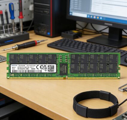 Samsung M321R8GA0PB0-CWMCJ 64GB DDR5 5600MT/s (PC5-44800) ECC RDIMM 2Rx4 1.1V Serverspeicher RAM