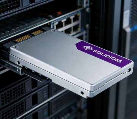 In StockSolidigm D7-P5520 3.84TB PCIe 4.0 NVMe SSD U.2 High Performance 7100MB/s Read for Server AI Data Center and HPC