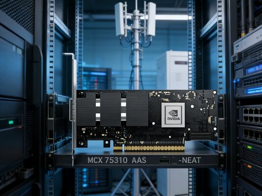 NVIDIA MCX75310AAS-NEAT ConnectX-7 400Gb/s NDR InfiniBand Single Port OSFP PCIe 5.0 x16 Netzwerkkarte für KI-Server und Rechenzentrum