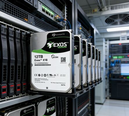 Seagate ST12000NM000J Exos X18 12TB SATA3 7200RPM 256MB Enterprise Server Festplatte