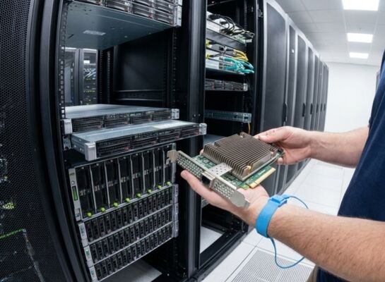 NVIDIA MCX75310AAS-NEAT ConnectX-7 VPI Adapter Single-Port OSFP 400GbE NDR InfiniBand PCIe5.0 x16 Netzwerkkarte