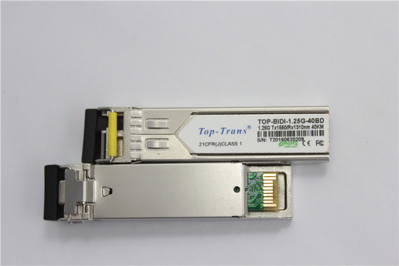 40km SFP bidirektionaler Transceiver 1.25Gbps Tx1490nm Rx1310nm