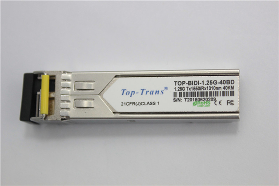 40km SFP bidirektionaler Transceiver 1.25Gbps Tx1490nm Rx1310nm
