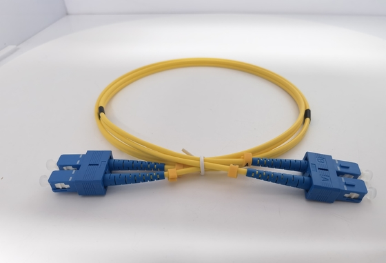 LC UPC zum Duplexfaser-Flecken LC UPC verkabeln Monomode- OS2 PVC 3.0mm 1m