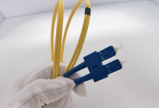 LC UPC zum Duplexfaser-Flecken LC UPC verkabeln Monomode- OS2 PVC 3.0mm 1m